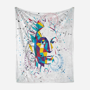 Psychedelic Lowface Art Blanket