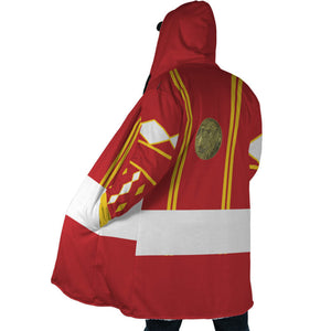 Red Ranger Ninjetti Mighty Morphin Hooded Cloak Coat