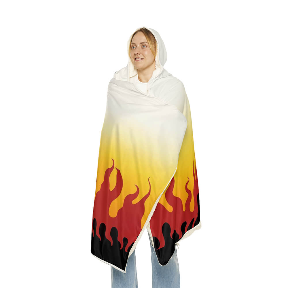 Dämon Klassische Flammen-Säule Kuscheldecke
