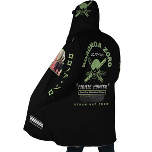 Roronoa Zoro One Piece Hooded Cloak Coat