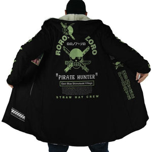 Roronoa Zoro One Piece Hooded Cloak Coat