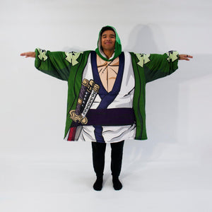 Roronoa Zoro Wano Country Arc Blanket Hoodie