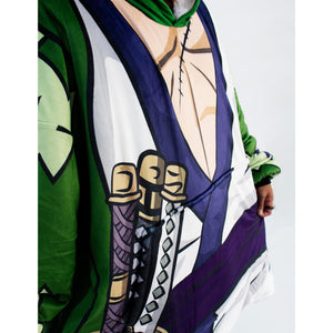 Roronoa Zoro Wano Country Arc Blanket Hoodie