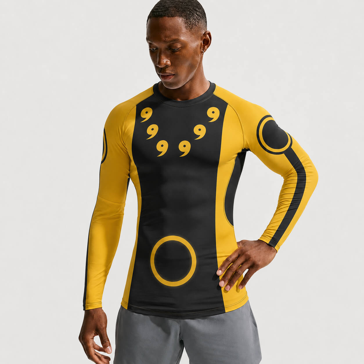 Sage of Six Path Naruto Long Sleeve Compression Shirt