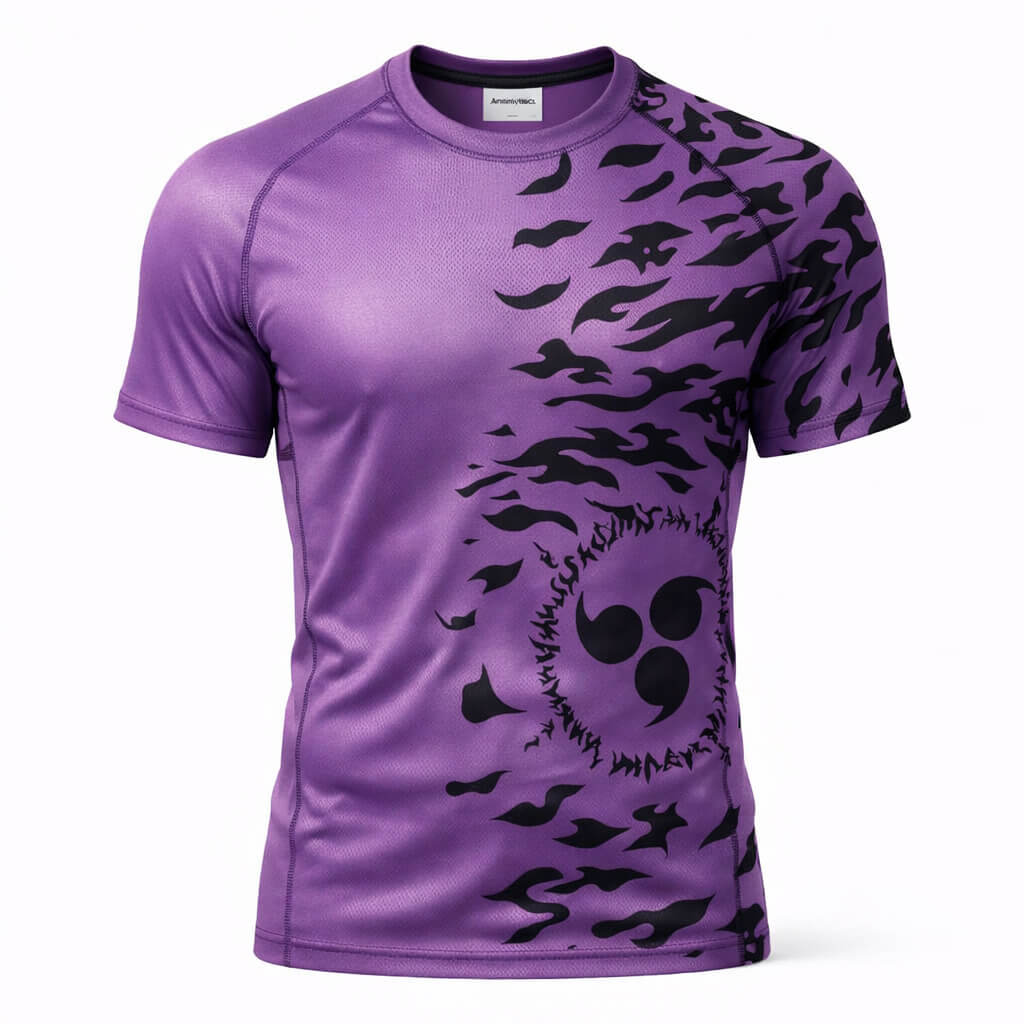 Sasuke Uchiha Curse Mark Naruto Rash Guard Shirt