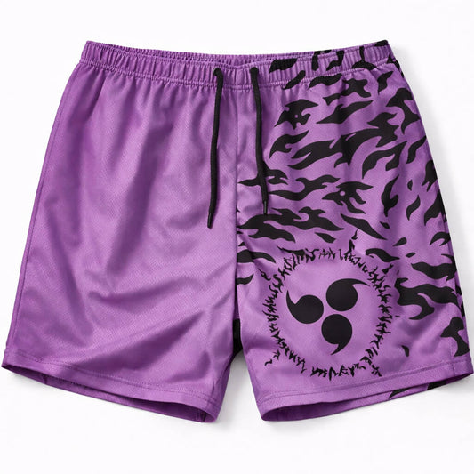 Sasuke Uchiha Fluchmal Naruto Sport-Mesh-Shorts