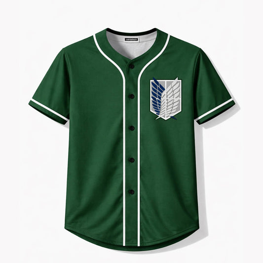 Attack on Titan Scouting Legion Baseball Jersey