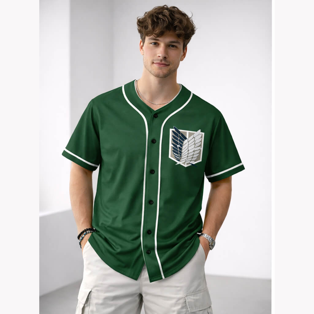 Attack on Titan Scouting Legion Baseball Jersey