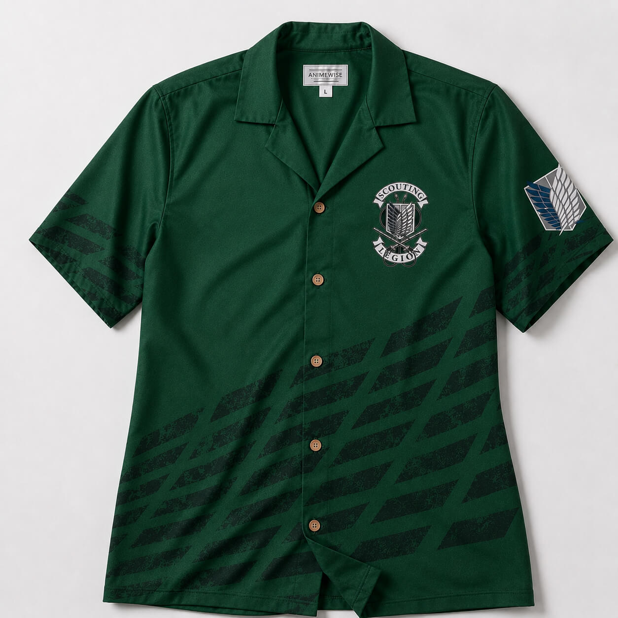 Attack on Titan Scouting Legion Button Up Shirt