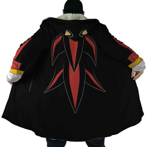 Shadow Sonic The Hedgehog Hooded Cloak Coat