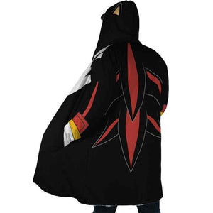 Shadow Sonic The Hedgehog Hooded Cloak Coat