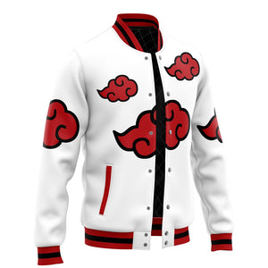 Shinobi Clouds Contrast Pattern Baseball Jacket