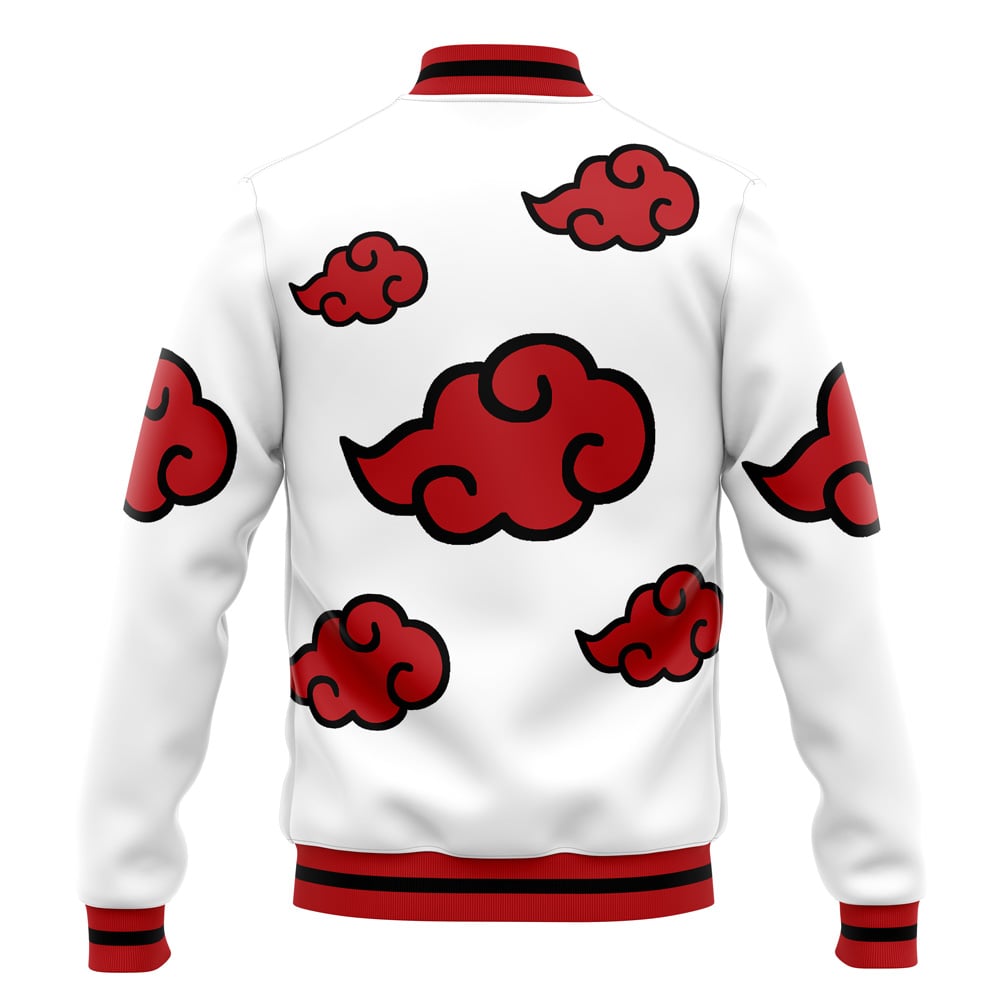 Shinobi Clouds Contrast Pattern Baseball Jacket