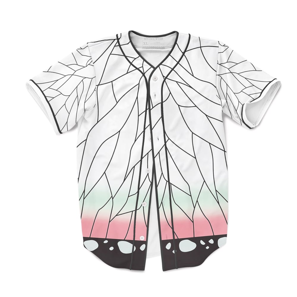 Insect Pillar Pattern Baseball Jersey