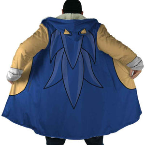 Shadow Sonic The Hedgehog Blue Hooded Cloak Coat