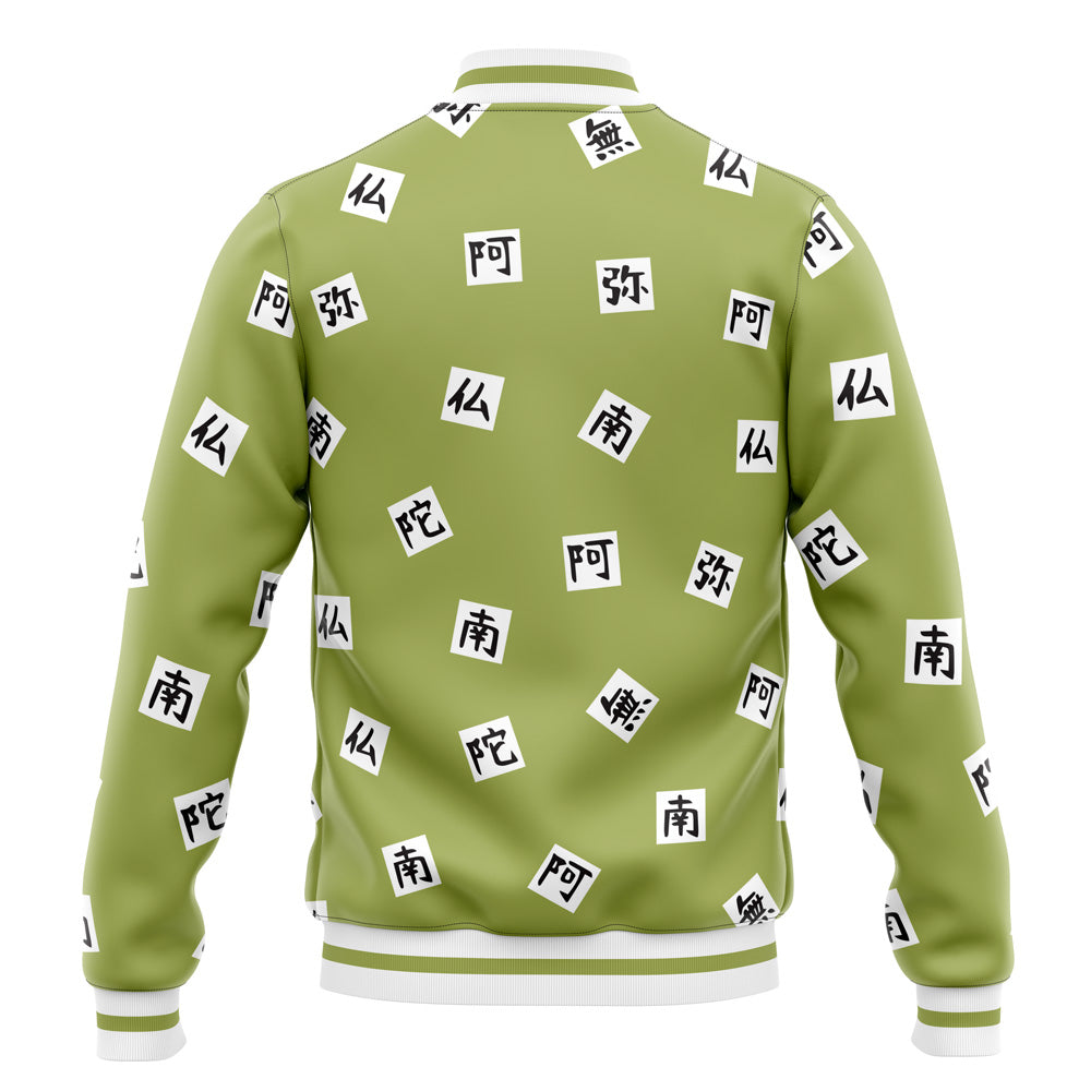 Stone Pillar Pattern Baseball Jacket