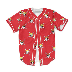 Straw Hat Pirates Jolly Roger Baseball Jersey