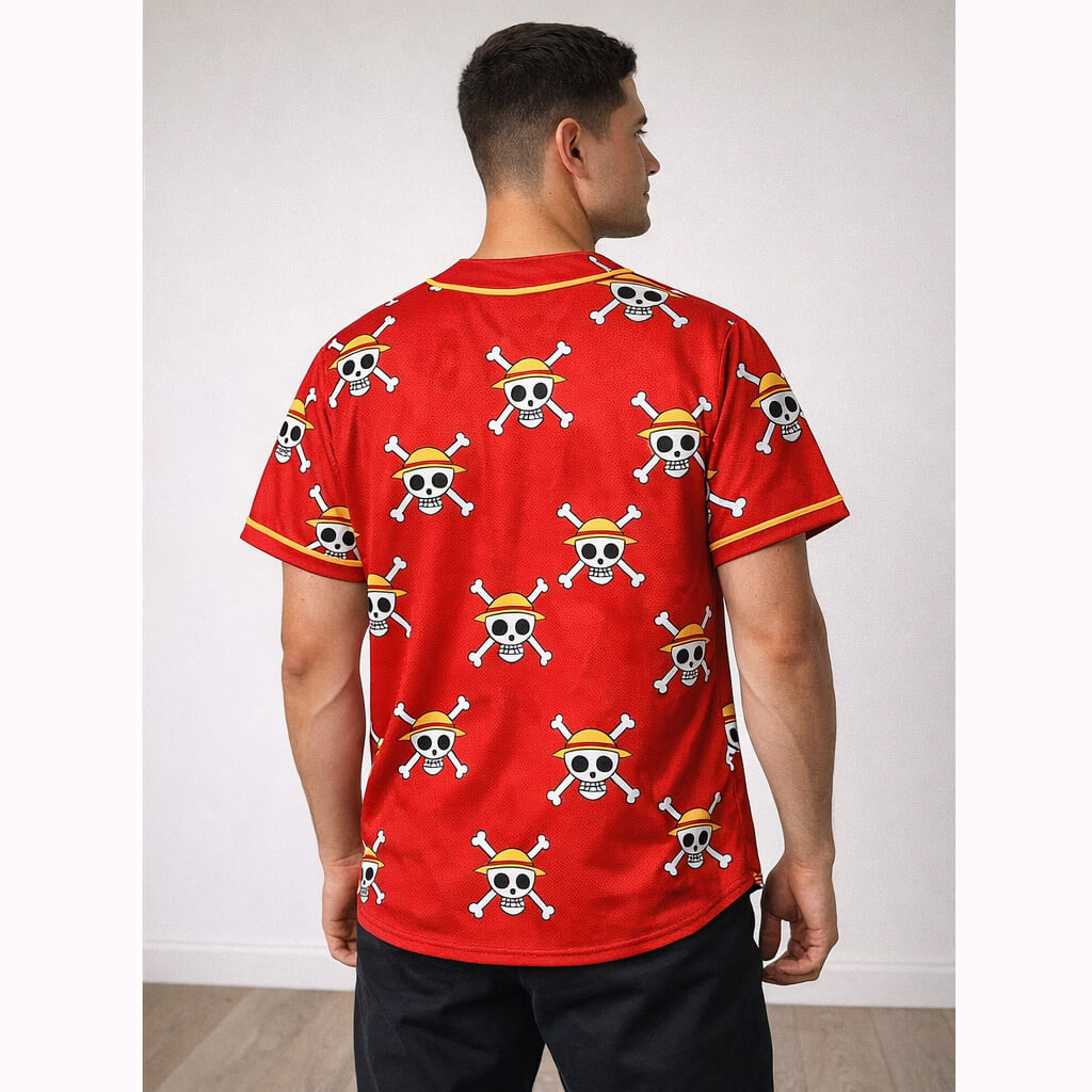 Straw Hat Pirates Jolly Roger Baseball Jersey