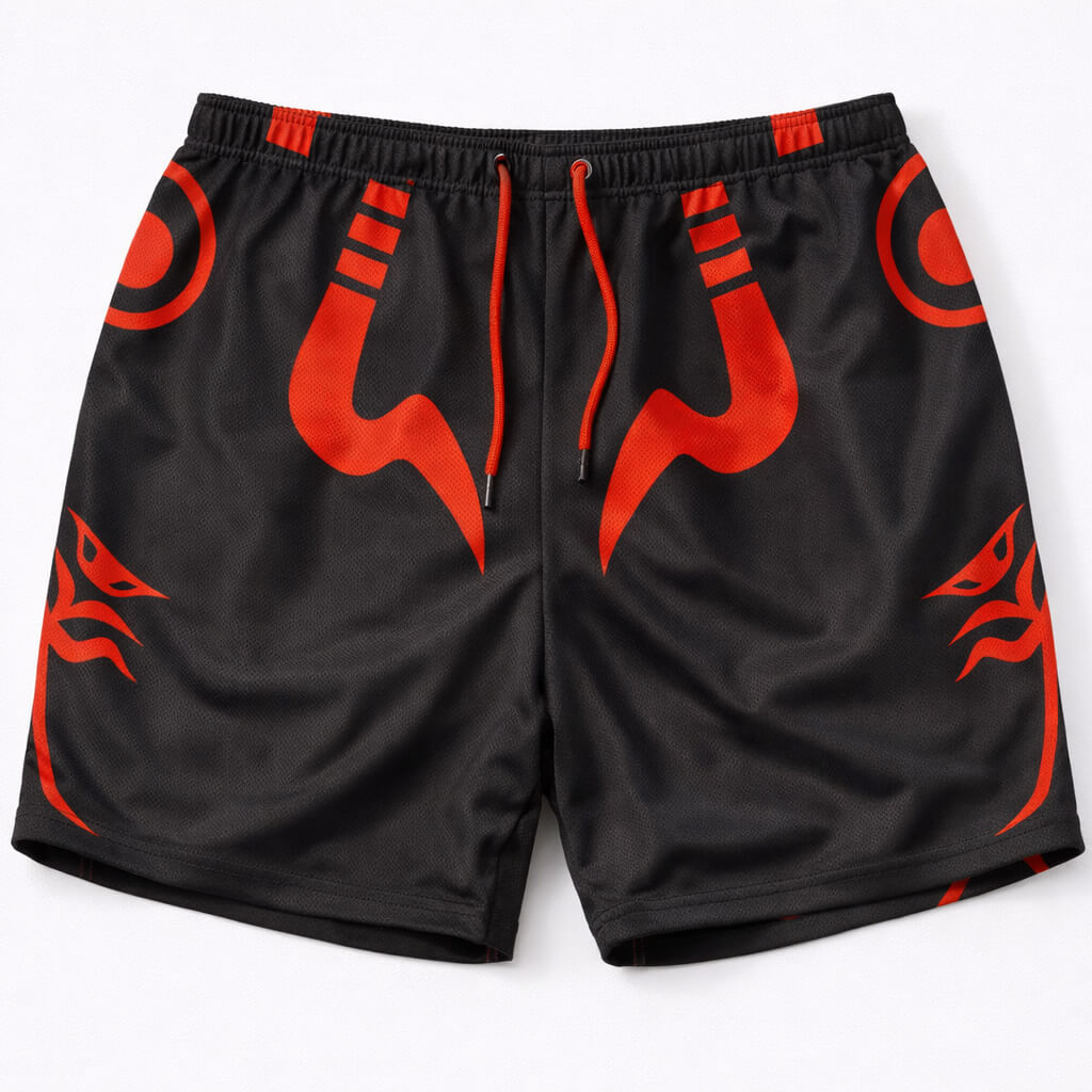Jujutsu Kaisen Sukuna Curse Mark Mesh shorts