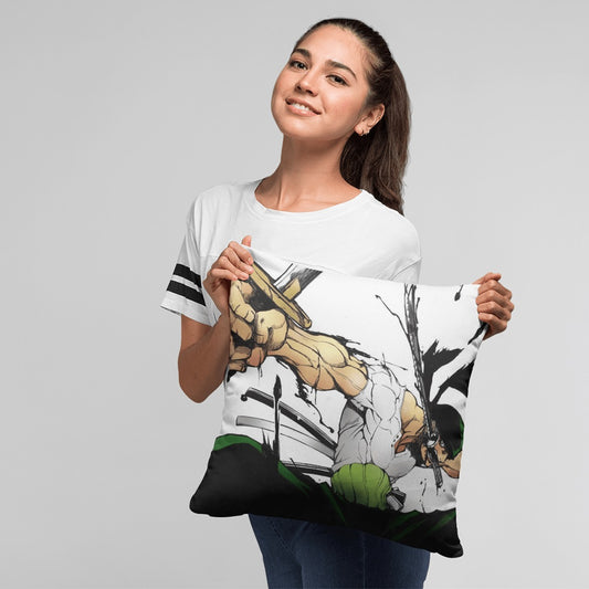 Swordsman Zoro One Piece Throw Pillow