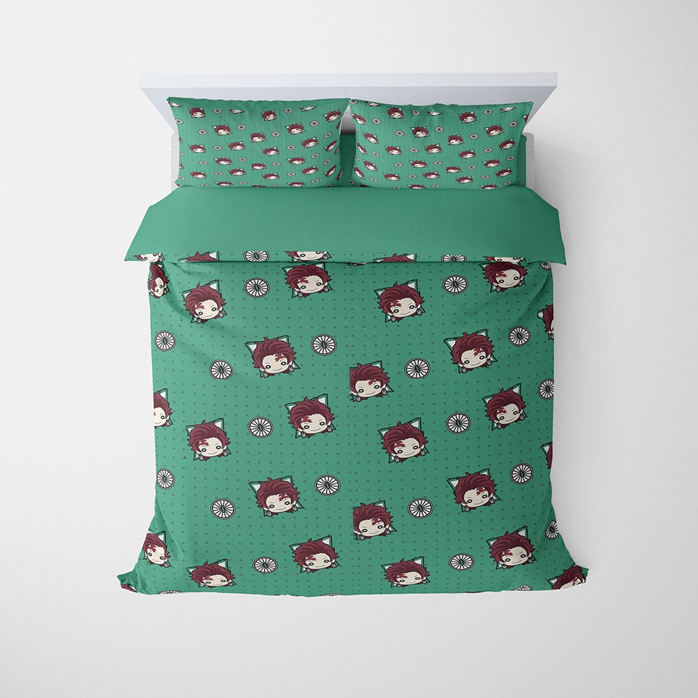 Tanjiro Kamado Chibi Cool Minion Comforter Set