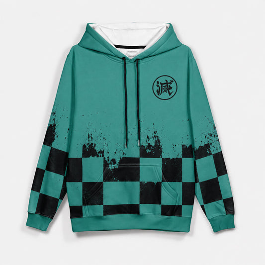 Demon Slayer Faded Pullover Hoodie