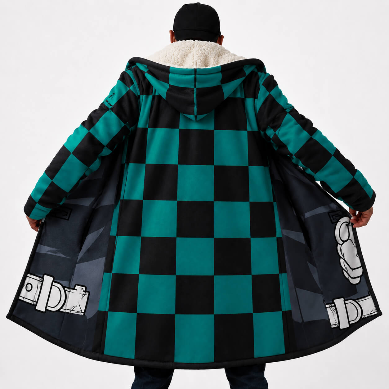 Tanjiro Kamado Demon Slayer Hooded Cloak Coat