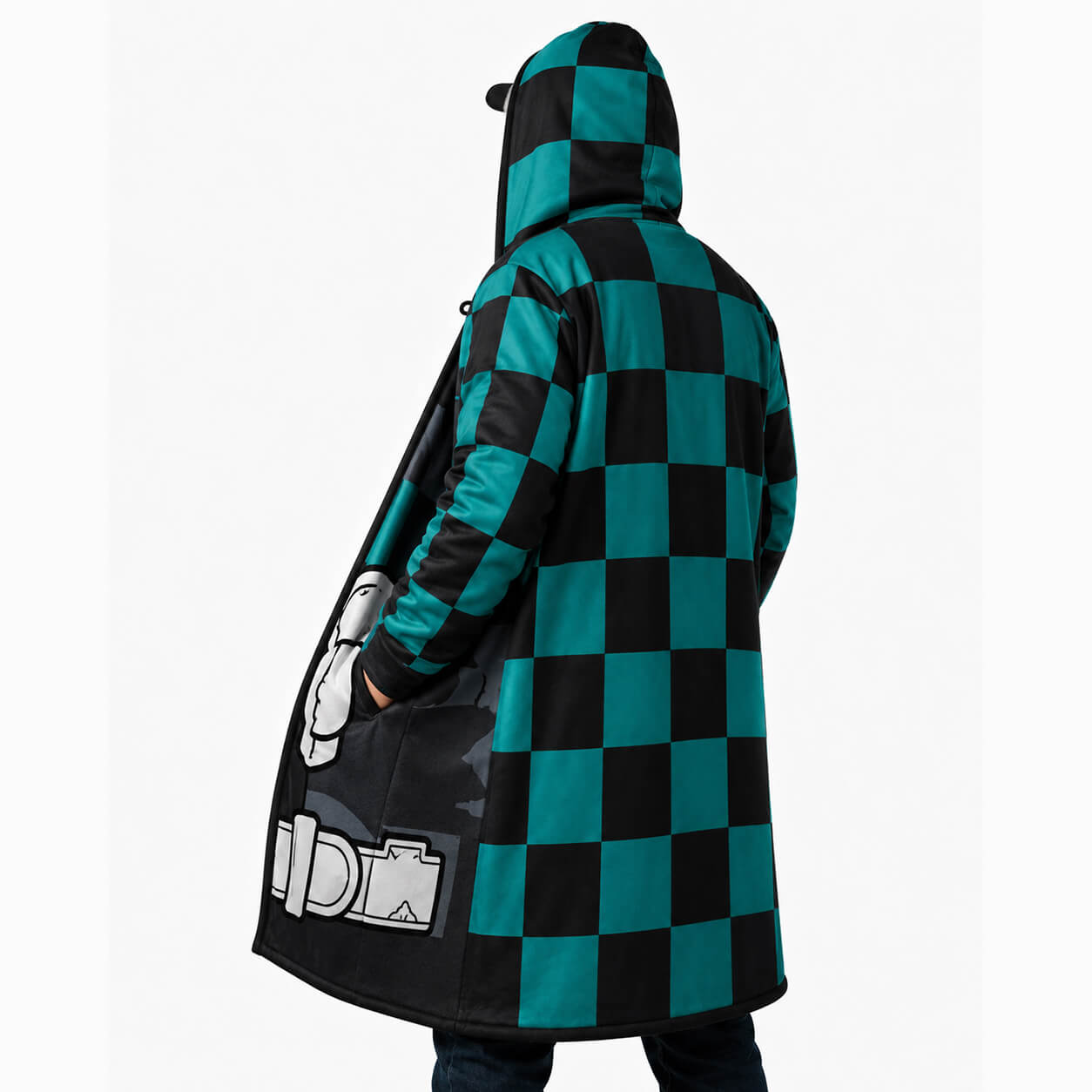Tanjiro Kamado Demon Slayer Hooded Cloak Coat