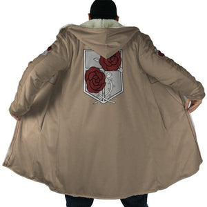 Attack on Titan The Garrison Attack Hooded Cloak Coat