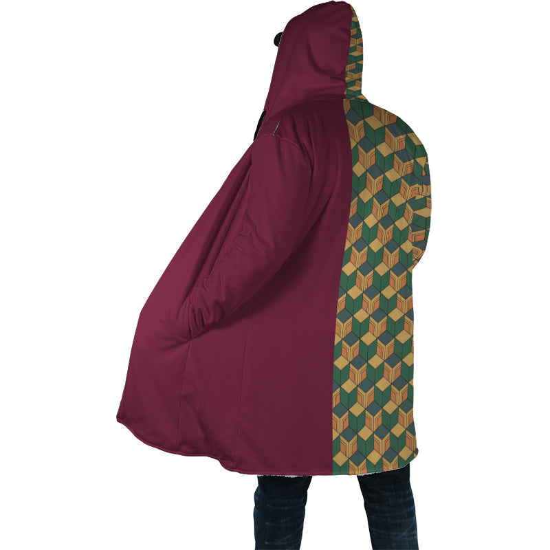 Tomioka Giyu Demon Slayer Hooded Cloak Coat