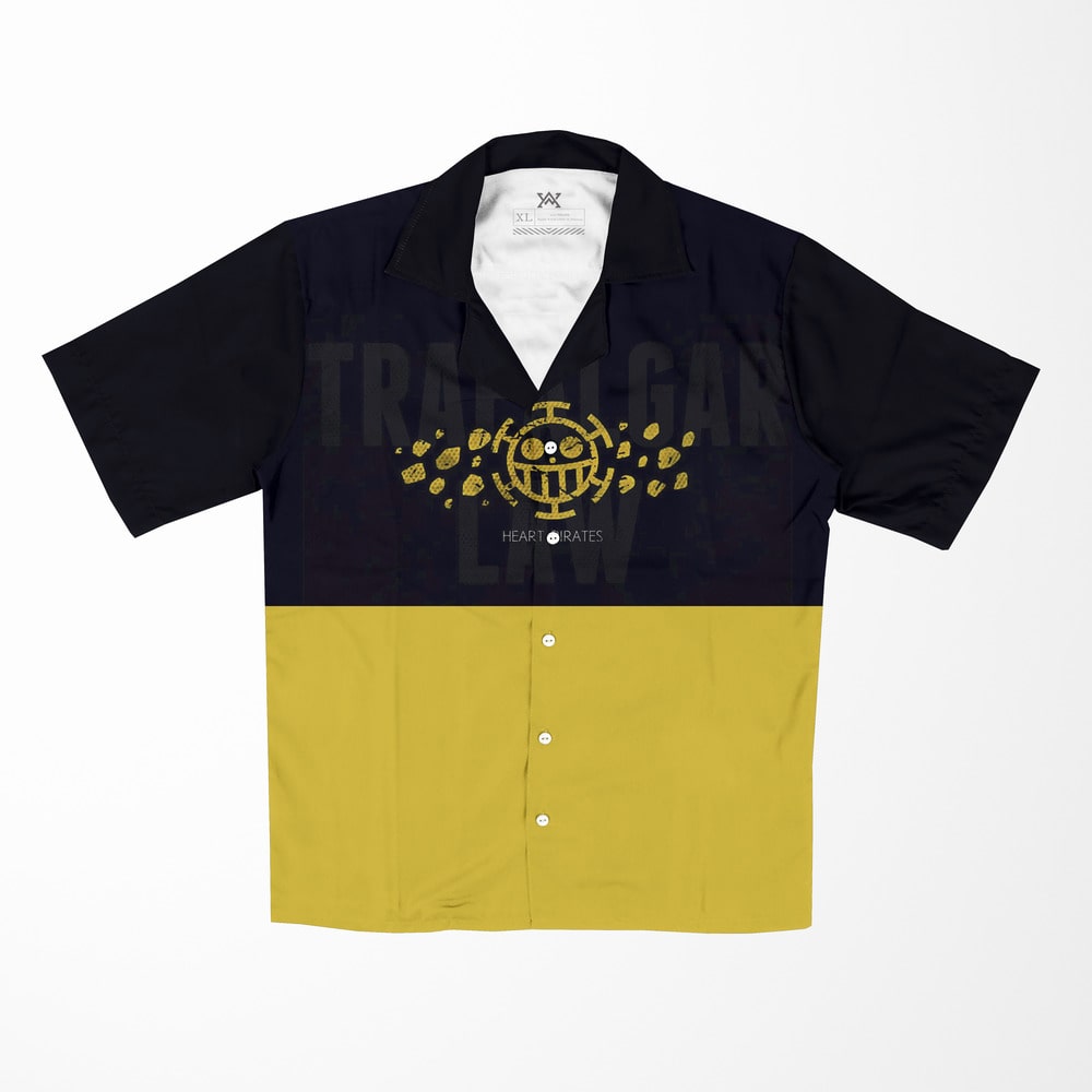 Trafalgar D. Water Law Wano Kuni Button up Hawaiian Shirt