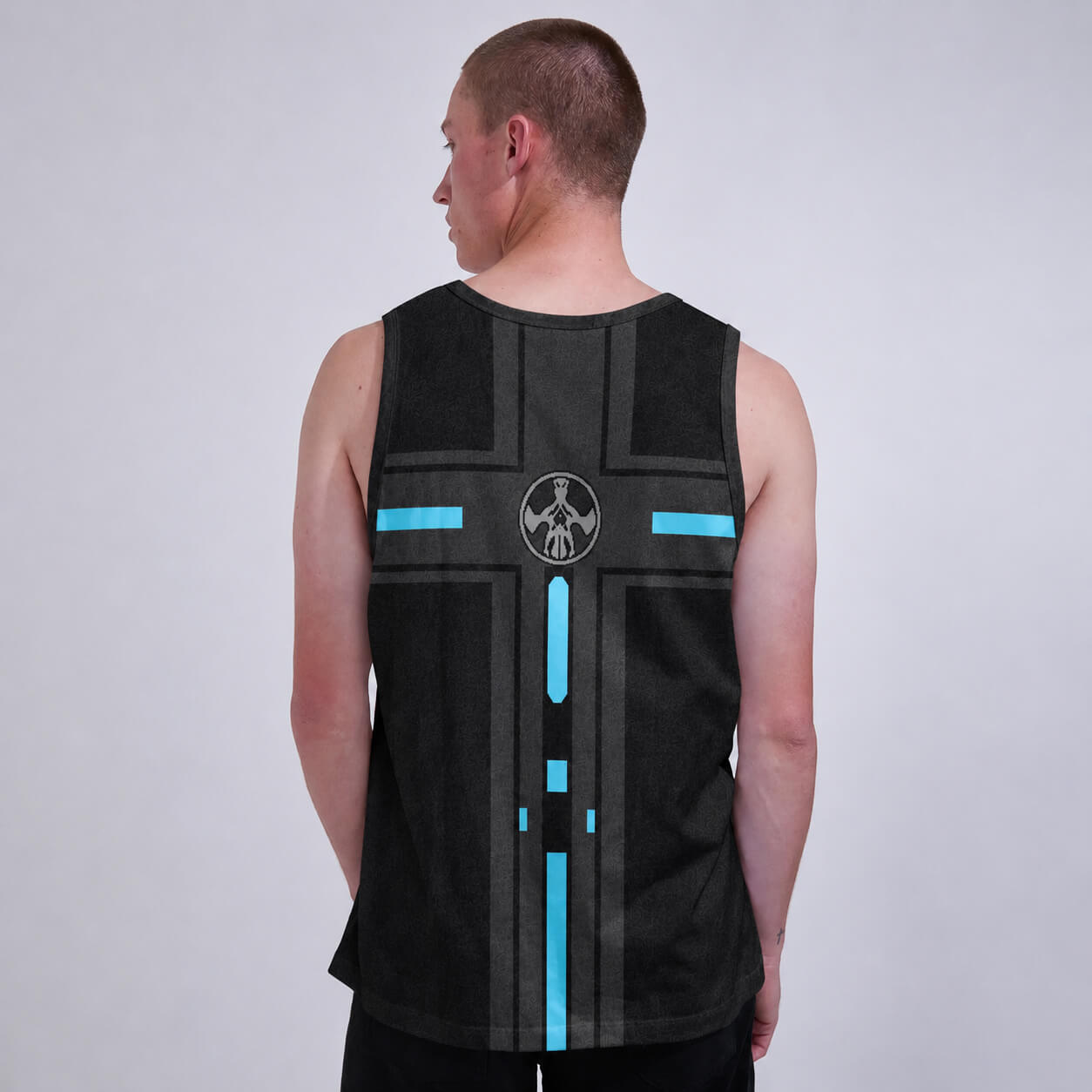 Trigun Stampede Punisher Tank Top Model Front
