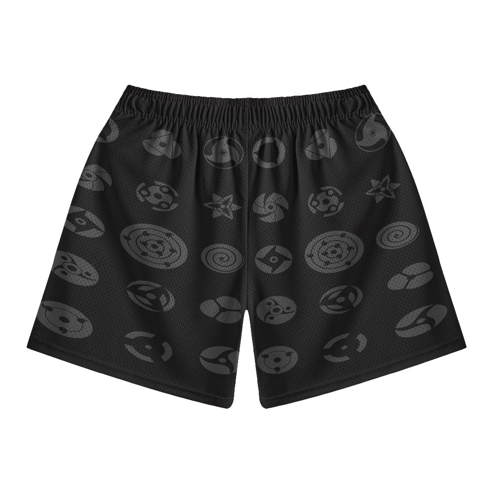 All Anime Shinobi Eyes Mesh shorts