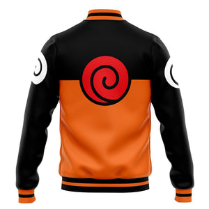 Uzumaki Clan Emblem Brushed Baseball Jacket