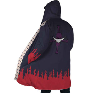 Whitebeard Pirates One Piece Hooded Cloak Coat