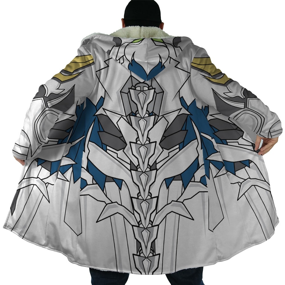DxD White Dragon Emperors Armor Mecha Hooded Cloak Coat