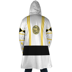 White Ranger Ninjetti Mighty Morphin Hooded Cloak Coat