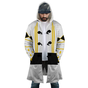 White Ranger Ninjetti Mighty Morphin Hooded Cloak Coat