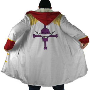 Edward Newgate One Piece Whitebeard Hooded Cloak Coat