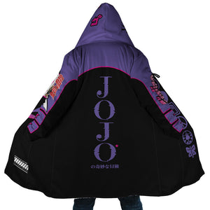 JoJo's Bizarre Adventure Yare Yare Hooded Cloak Coat