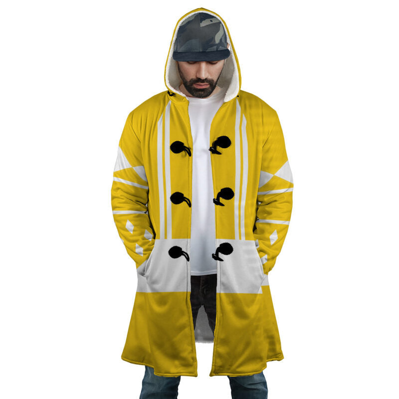 Yellow Ranger Ninjetti Mighty Morphin Hooded Cloak Coat