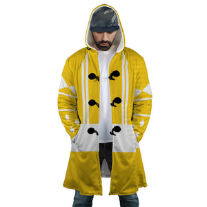 Yellow Ranger Ninjetti Mighty Morphin Hooded Cloak Coat