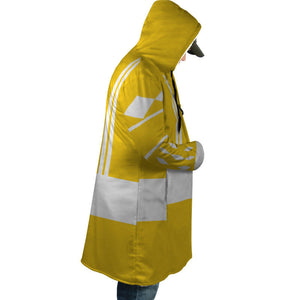 Yellow Ranger Ninjetti Mighty Morphin Hooded Cloak Coat