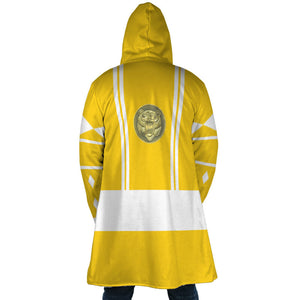 Yellow Ranger Ninjetti Mighty Morphin Hooded Cloak Coat