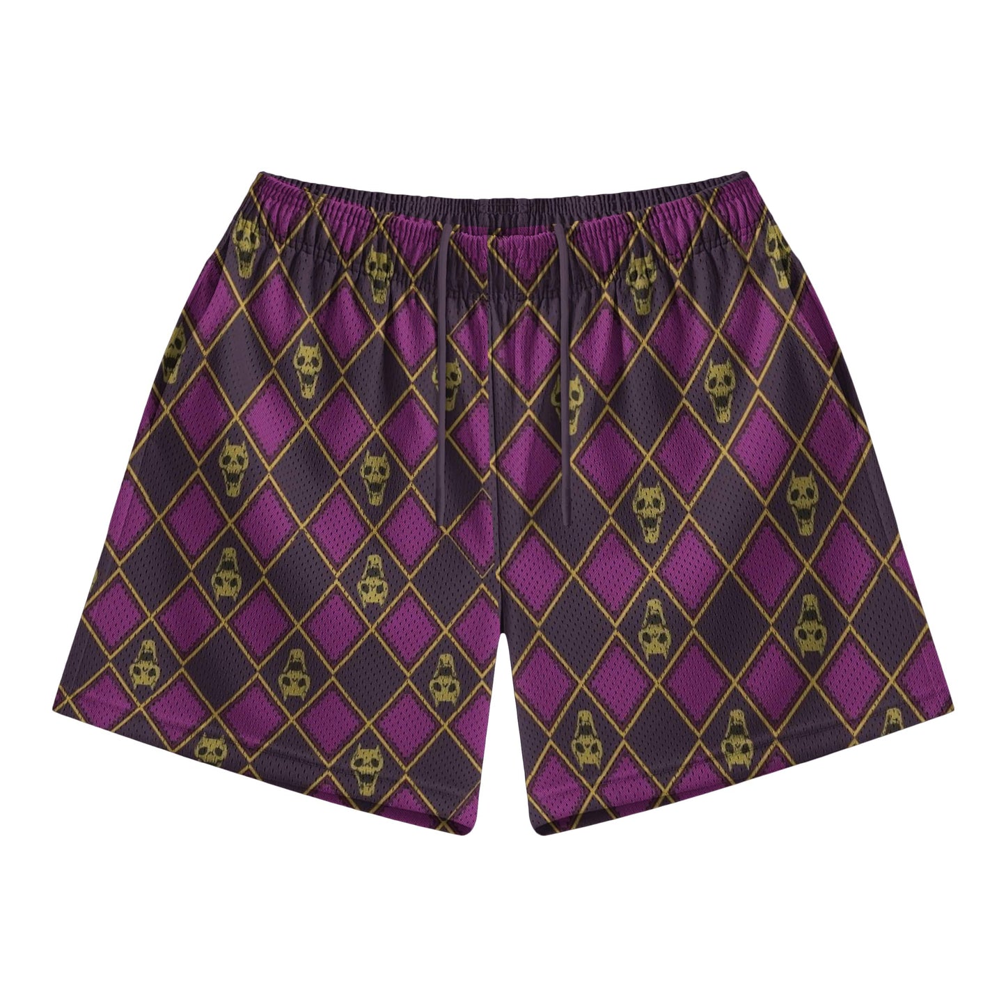 Killer Queen Diamond Pattern Mesh shorts