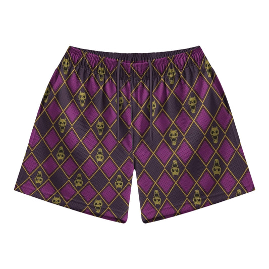 Killer Queen Diamond Pattern Mesh shorts