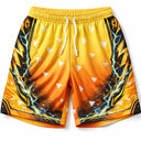 Thunder Breath Zenitsu Demon Slayer Mesh Shorts
