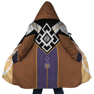 Genshin Impact Zhongli Hooded Cloak Coat