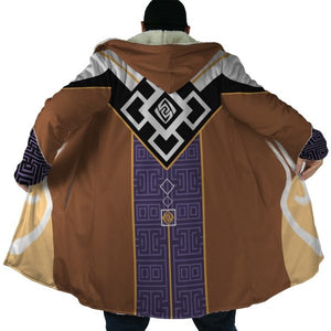 Genshin Impact Zhongli Hooded Cloak Coat