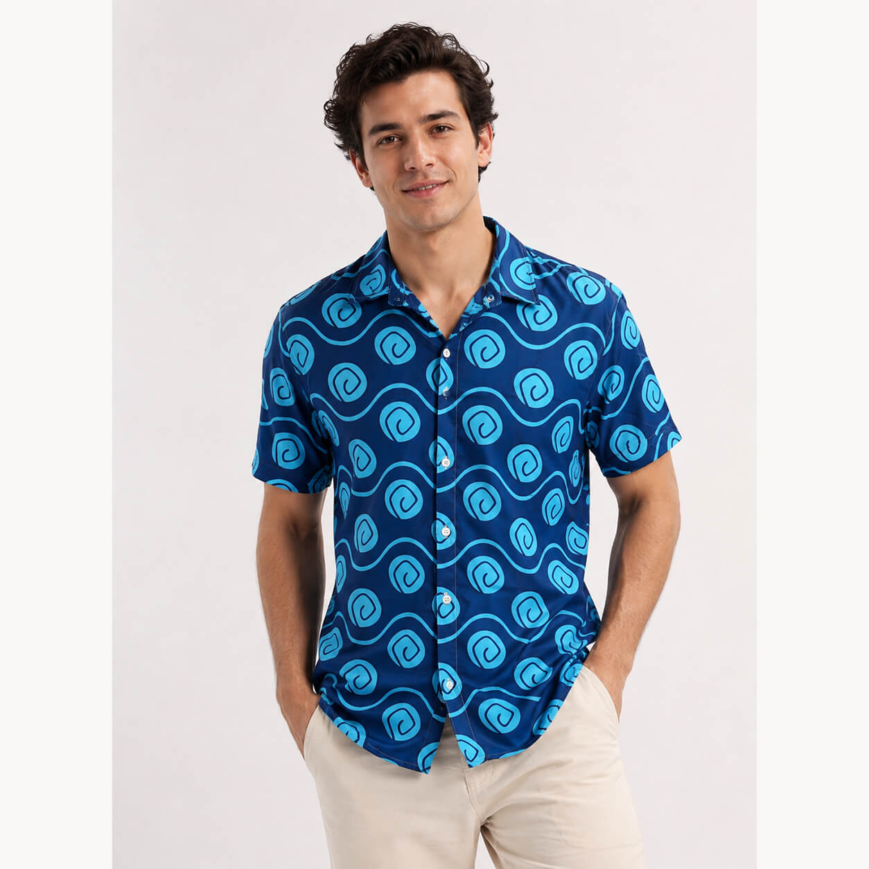 Zoro Arlong Park Pattern One Piece Hawaiian Shirt